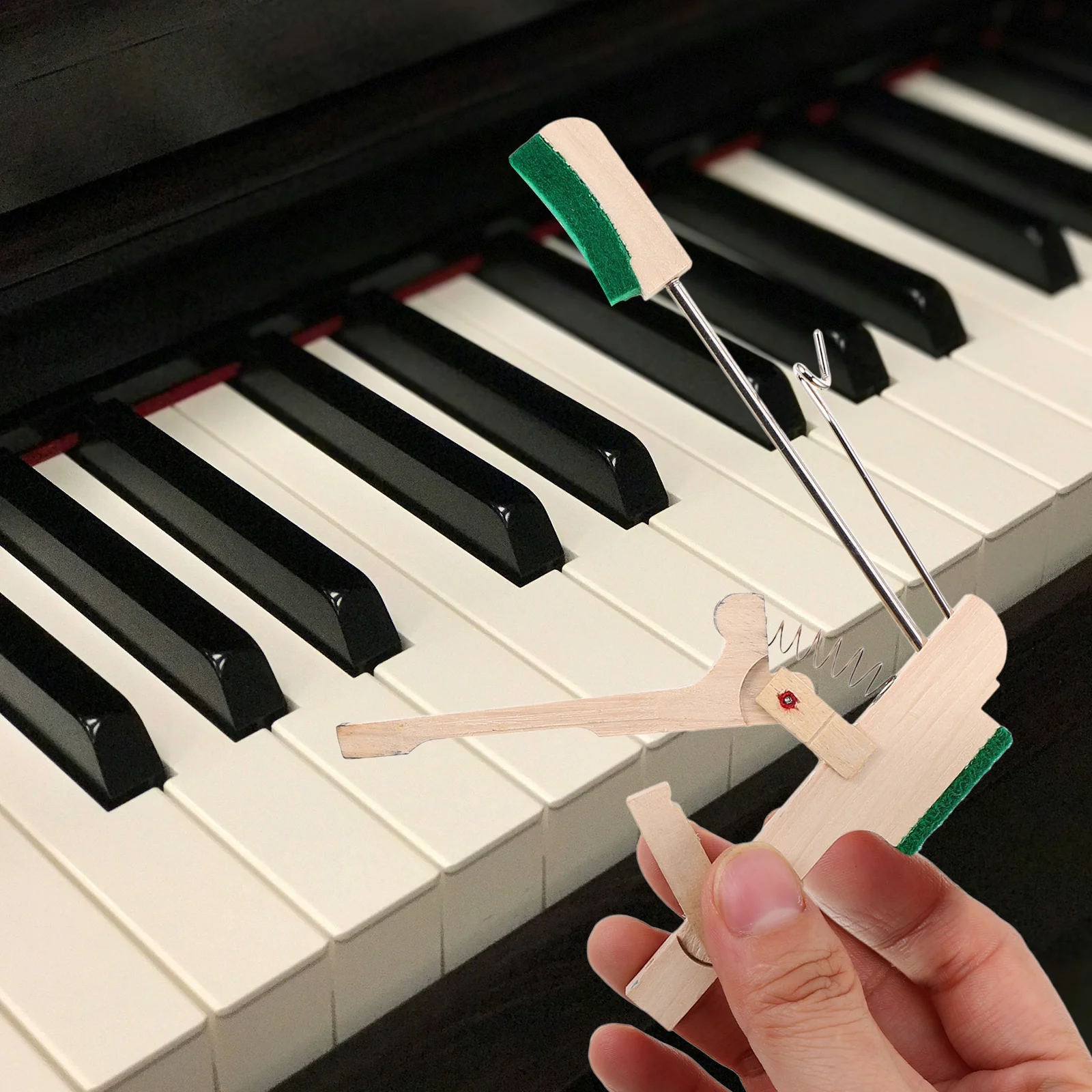 2 Buah Aksesori Perbaikan Bagian Kayu Flange Whippen Piano Tegak Treble Tinggi Gerakan Halus Kualitas Suara Stabil