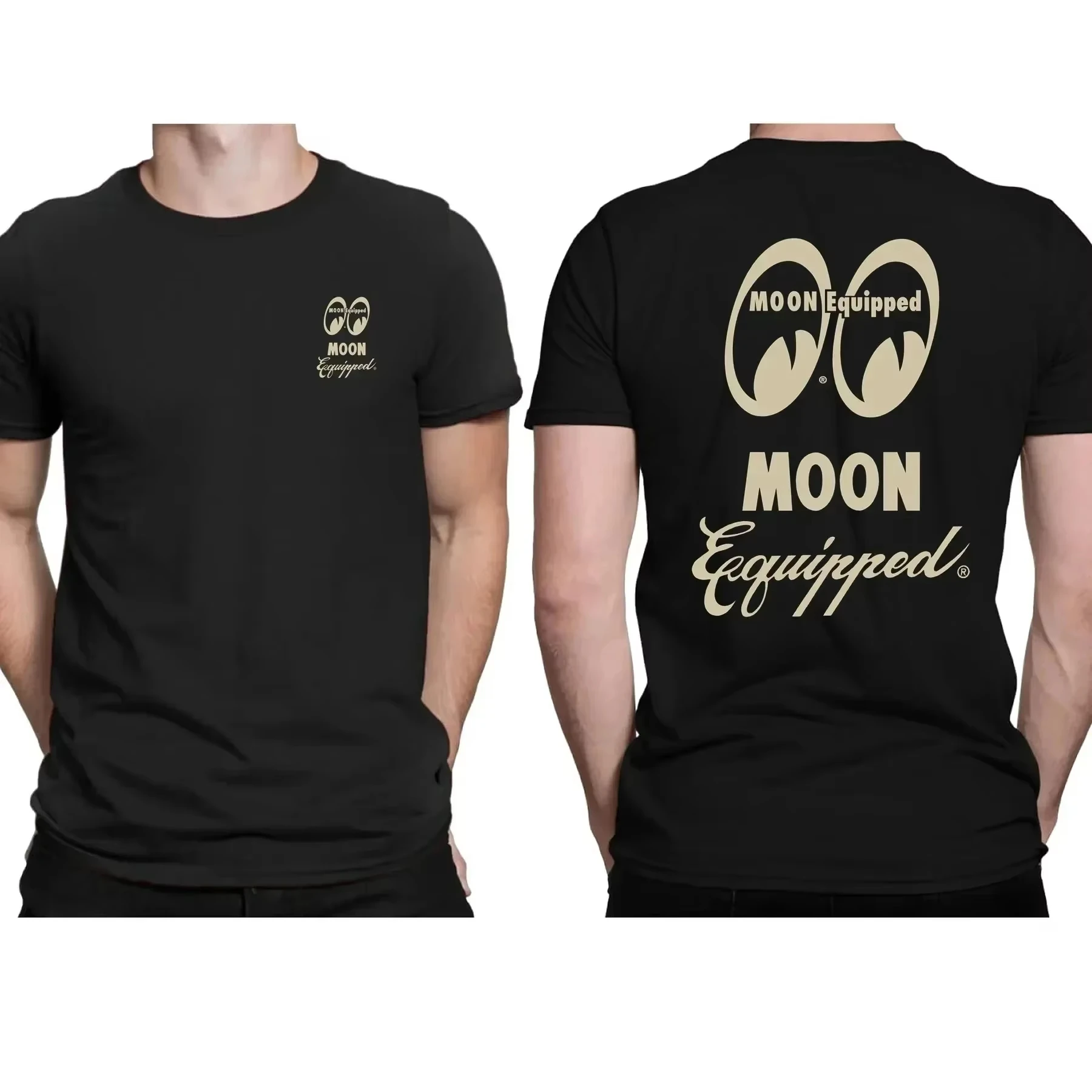 Mooneyes Moon Equipped Speed Casual Printing 100%cotton Best Seller Unisex Shirt 2026 Summer New Fashion O-neck Men Game T-shirt