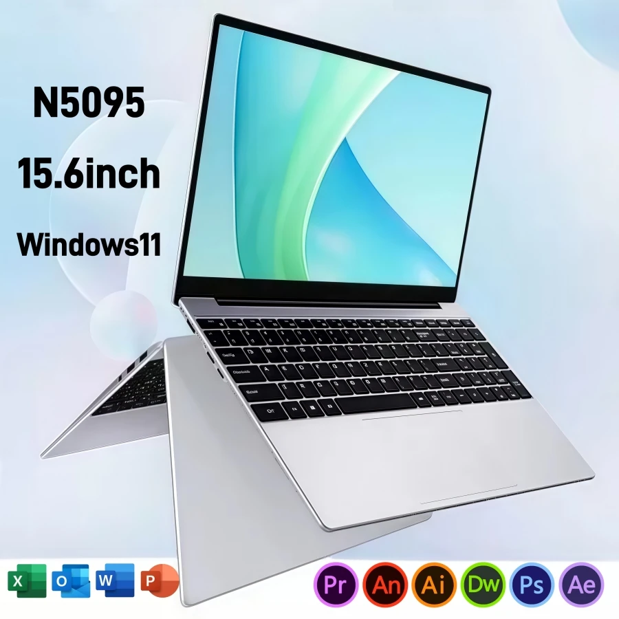 15.6 inch gaming laptops portable notebook computer pc intel N5095 16GB 32GB DDR4 512G/1TB SSD Windows11 Backlit Keyboard deals