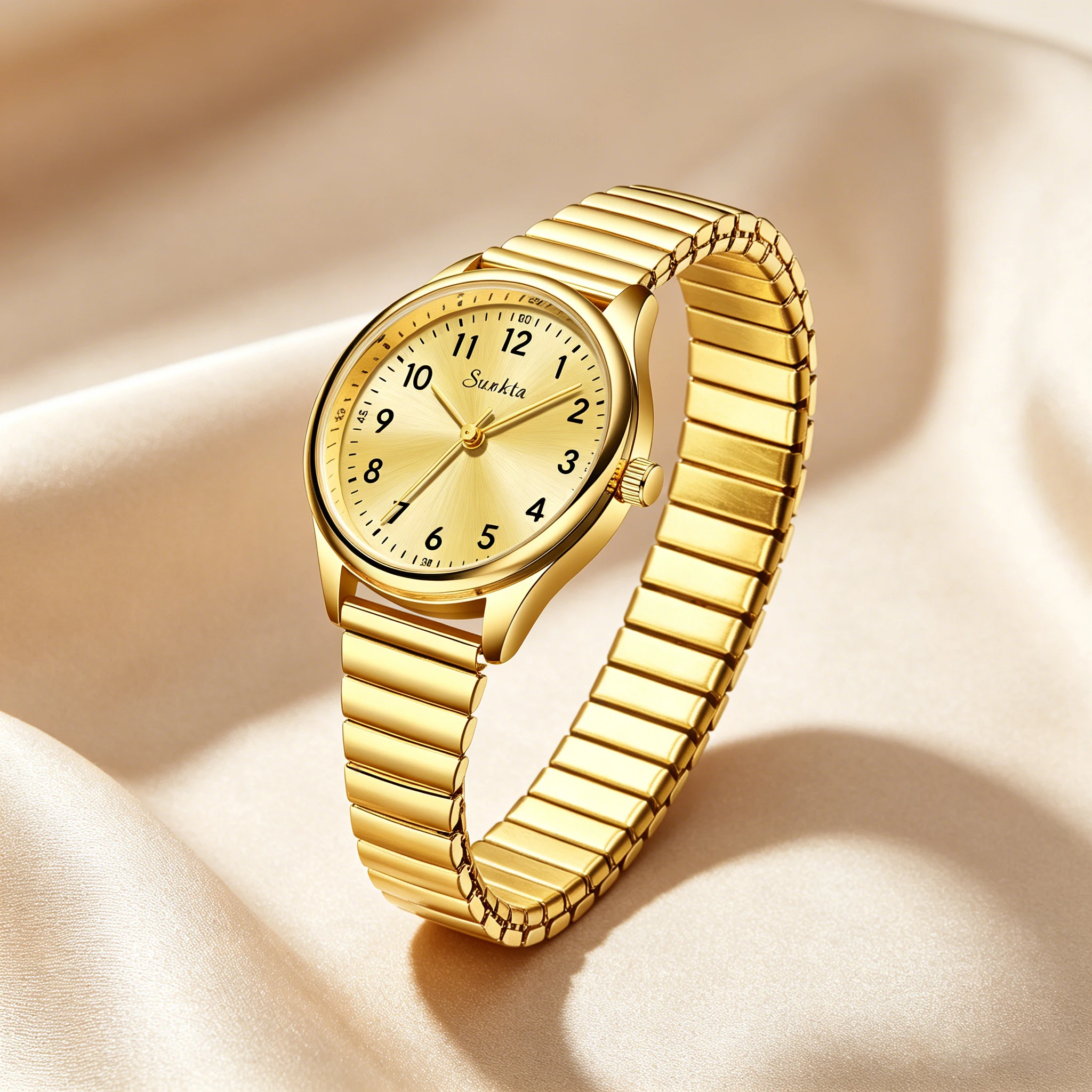 LIGE Luxury Quartz Watch for Women Elegant Stainless Steel Elastic Strap Women's Watches Gifts Waterproof Simple Ladies Watch