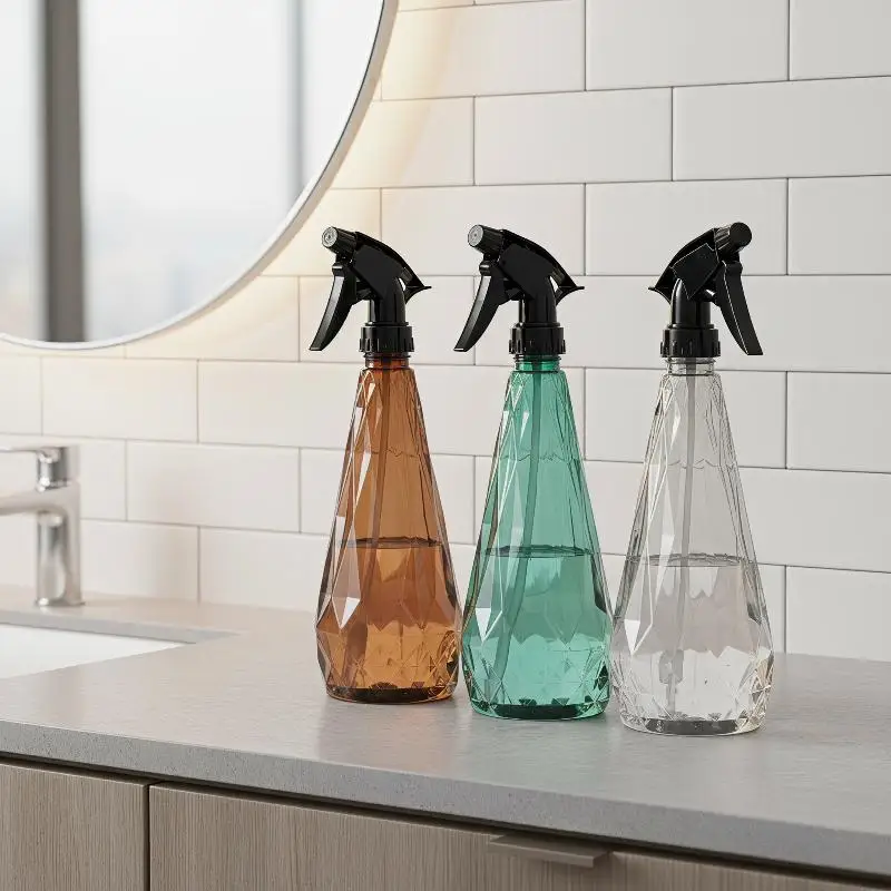 600ml Lightweight Plant Watering Mist Sprayer Bottle Manual Spray Pot for Travel Small Potted Flower Care