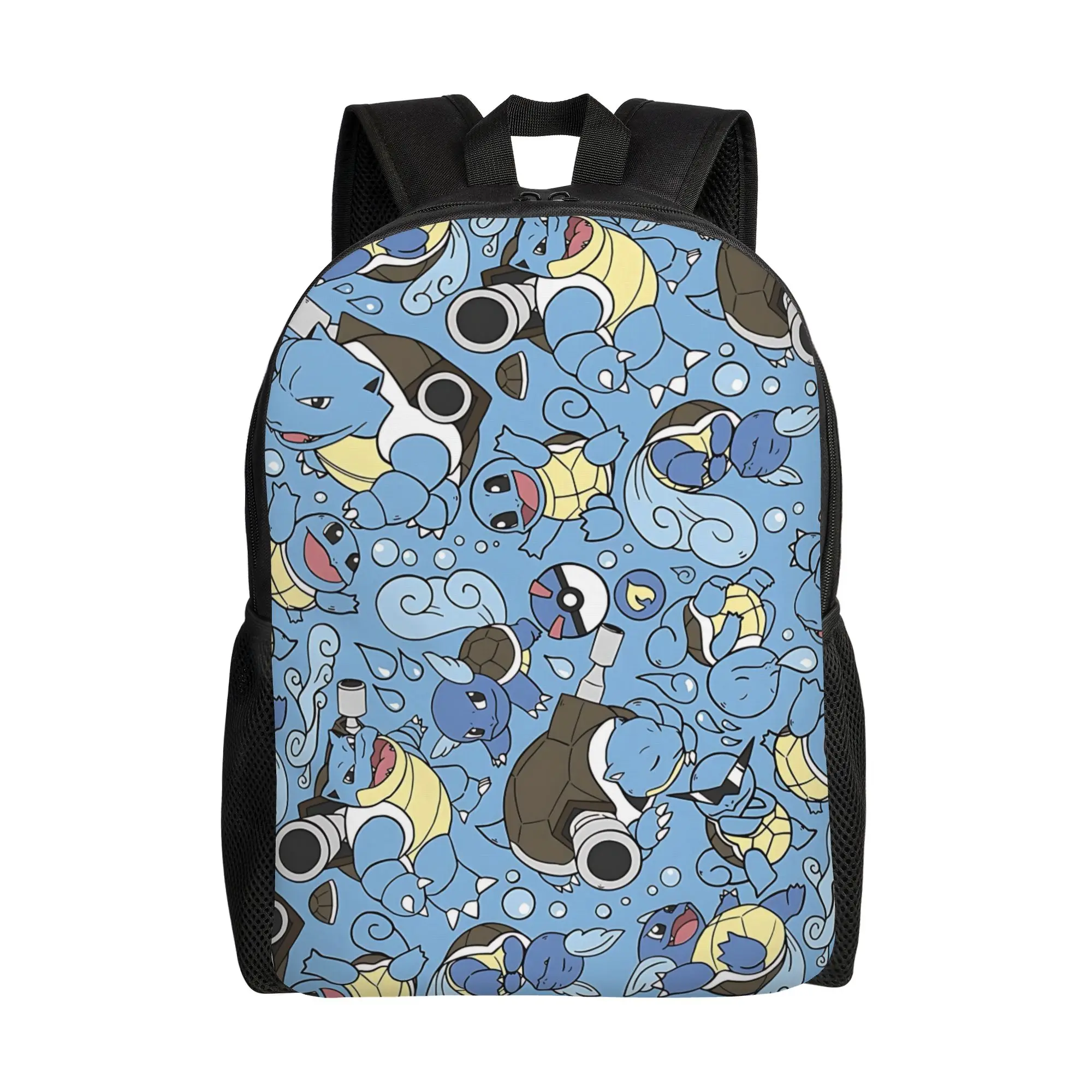 Fashion Pokemon Theme Blastoise Backpack ita bag  mochila Snack Storage Travel Sturdy Shoulder Rucksack