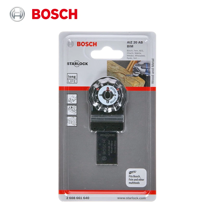 Bosch Starlock BIM Wood Metal Cutting Blade, Fits GOP12V-28 GOP30-28 GOP185-LI Oscillating Multi Tool