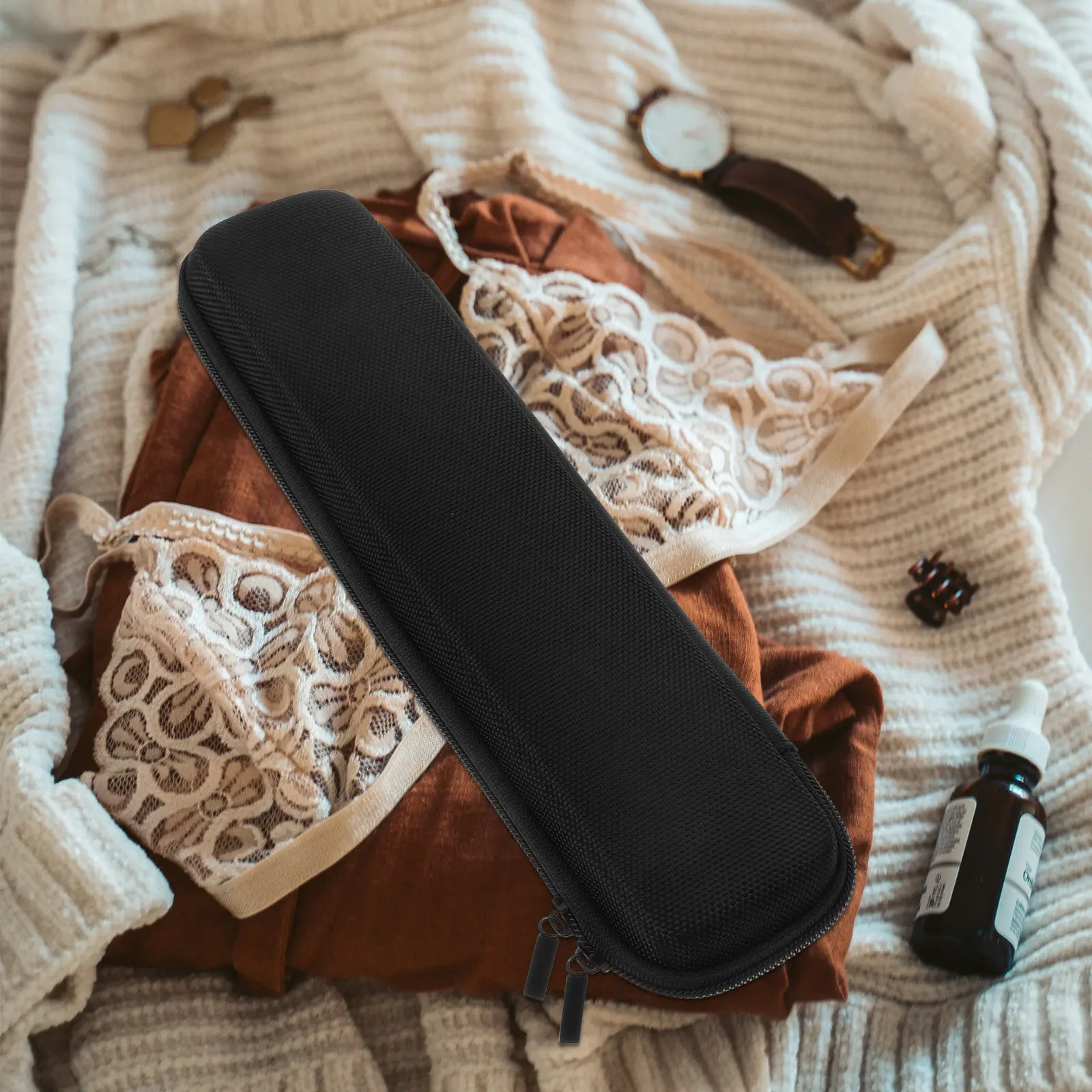 

Сумка-чехол Eva для плойки и выпрямителя для волос: портативный, легкий дорожный футляр на молнии, устойчивый к царапинам