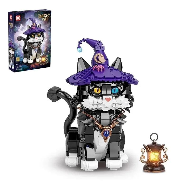 

Creative Technical Assembly Bricks Magic Cat Building Blocks MOC Model STEM Educational Toys Christmas Gift for Adults