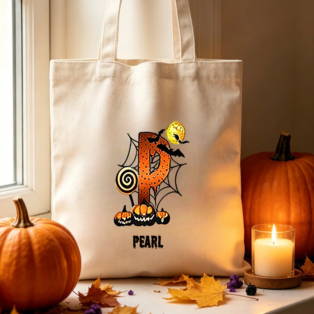 Women Bags Name - Sac fourre-tout en toile personnalisé avec