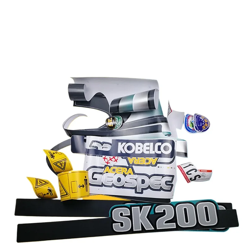 

For Kobelco SK60 75 200 210 250 260 330 350 480 8Super8 6Stickers for entire car body Excavator Parts