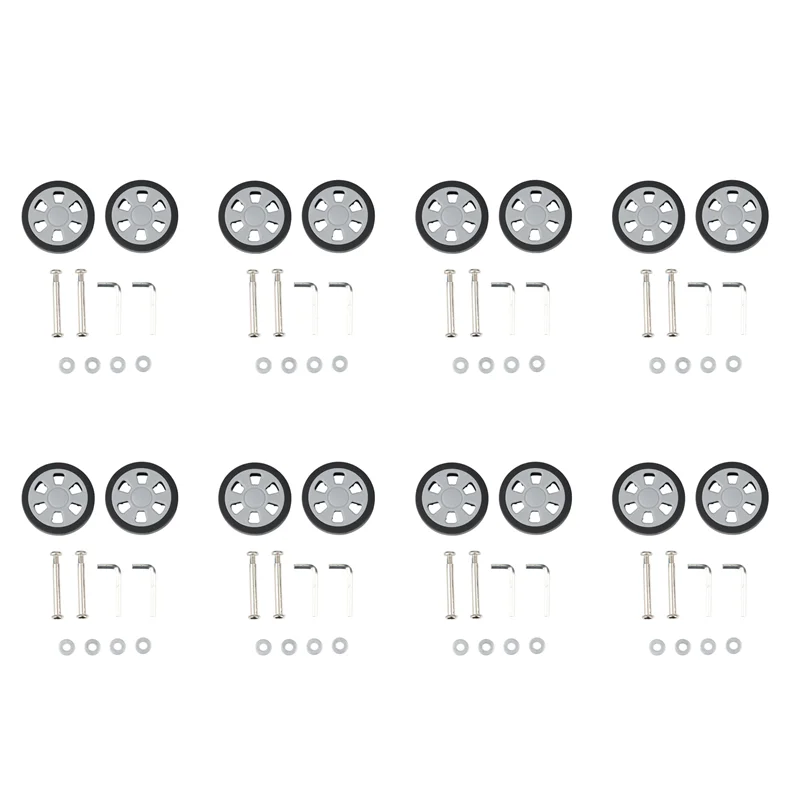 

FX-16X Luggage Accessories Wheels Aircraft Suitcase Pulley Rollers Mute Wheel Wear-Resistant Parts Repair 60X12mm