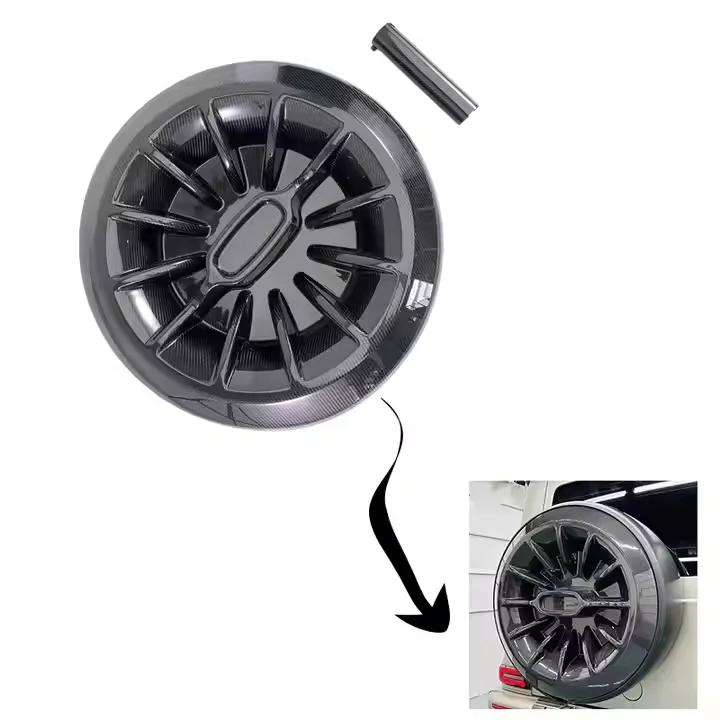 고품질 드라이 카본 휠 커버 스페어 타이어 커버 메르세데스 벤츠 G 클래스 W463 W463A W464 G350 G400 G500 G63용