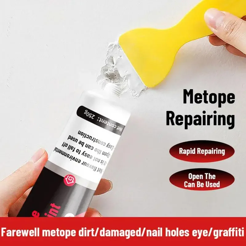 250g Waterproof Wall Patching Paste Strong Adhesive Drywall Filler Tile Gap Repair Agent for Holes with Scraper Home Bathroom