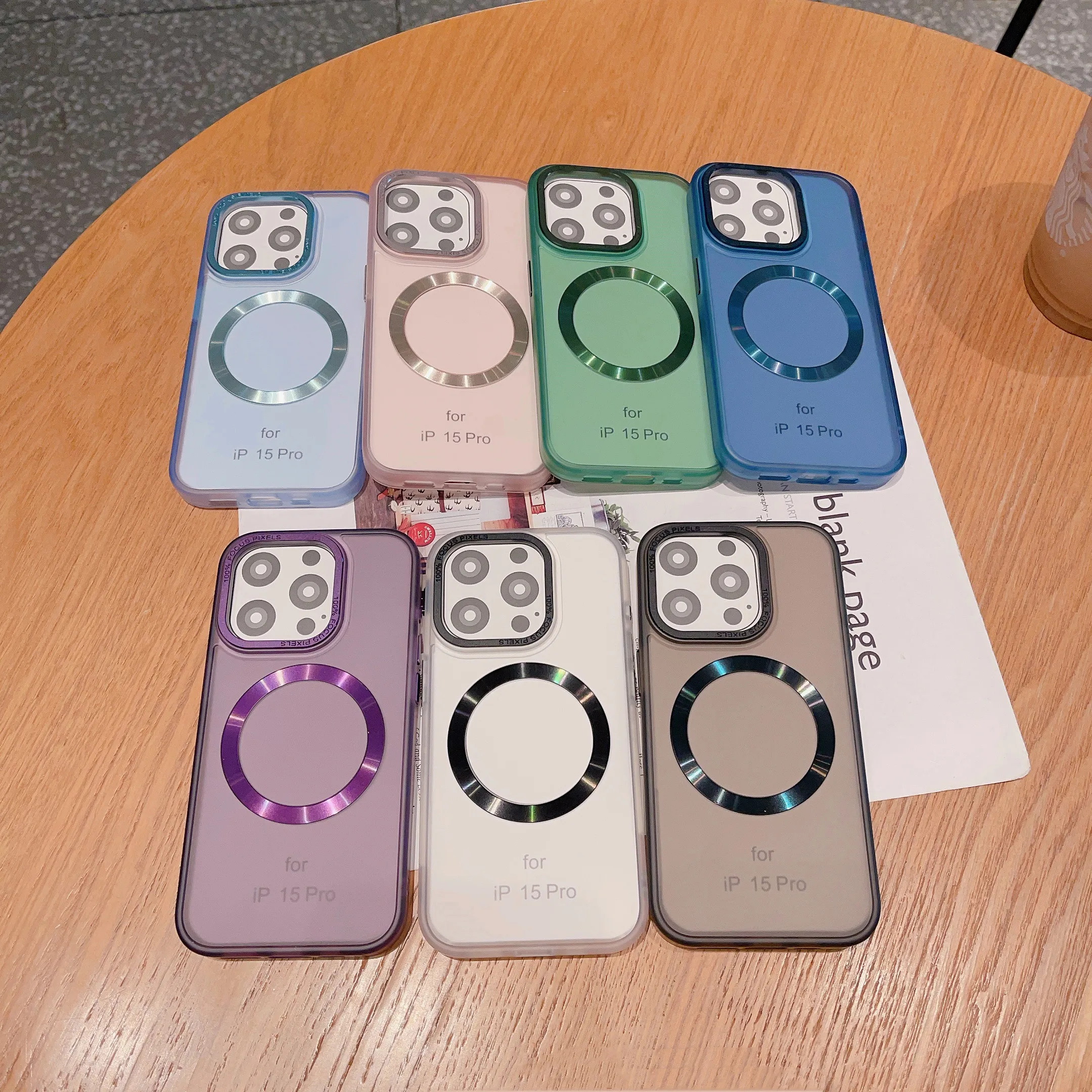 

Luxury Magnetic Wireless Charge For Magsafe Case for iPhone 15 14 Plus 13 12 11 Pro Max Shockproof Soft Transparent Bumper Cover