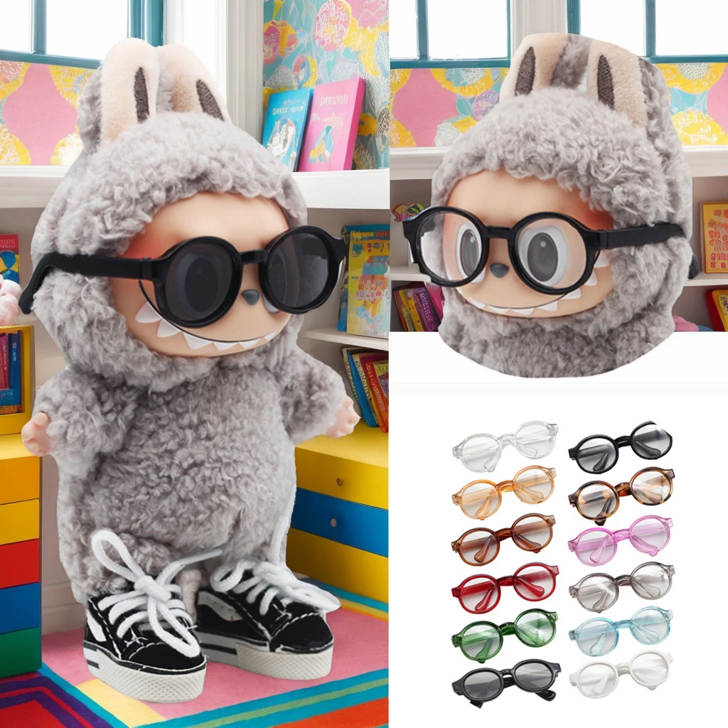 

1 PC Fashion Doll Glasses for 1/3 1/6 1/8 60cm BJD Blyth Doll Plush Toy Sunglasses DIY Accessories Dress Up Toys Gift