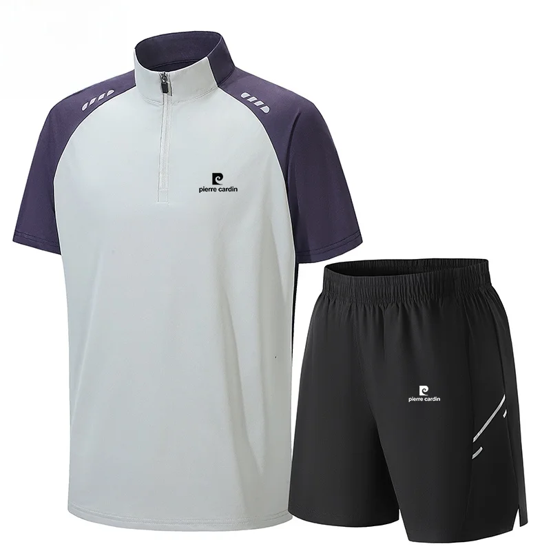 

Мужская футболка Pierre Cardin с коротким рукавом, быстросохнущая, влагоотводящая, с охлаждающим эффектом, для занятий спортом на открытом воздухе, фитнеса, баскетбола, тренировок.