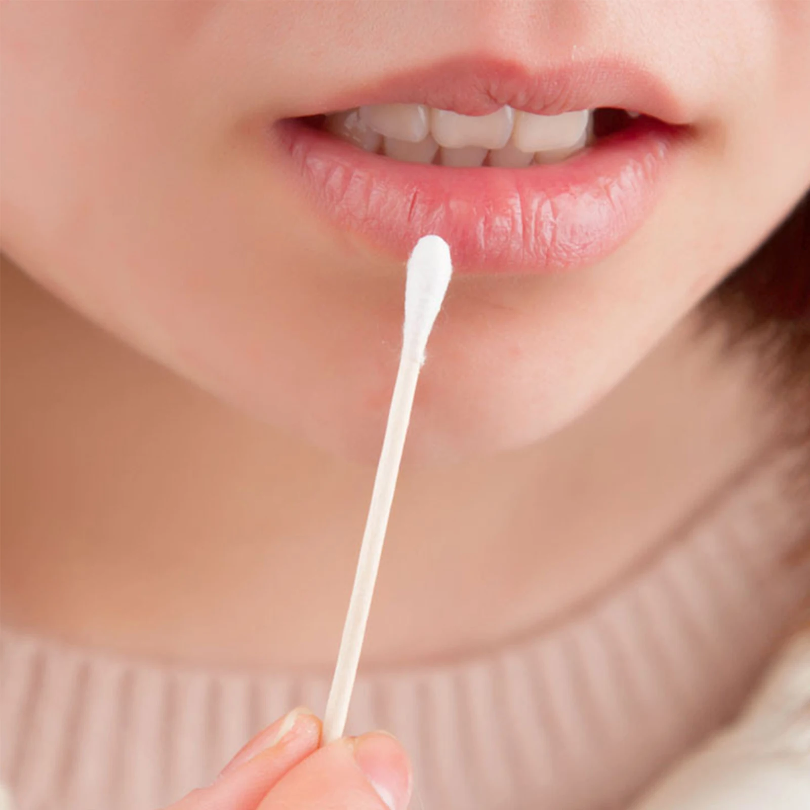 مسحات قطنية عالية الجودة برأسين، ناعمة، غير تساقط، صحية، مناسبة لنظافة الأذن، المكياج، إزالة المكياج، التنظيف #4