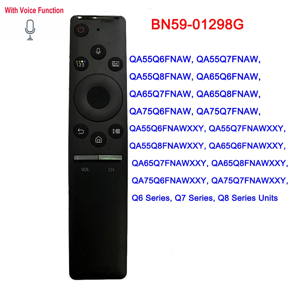 BN59-01298G nowy pilot głosowy Bluetooth dla Samsung Smart TV nadający się do QA55Q6 QA55Q7 QA55Q8FNAWXXY Q6 Q7 Q8 serii