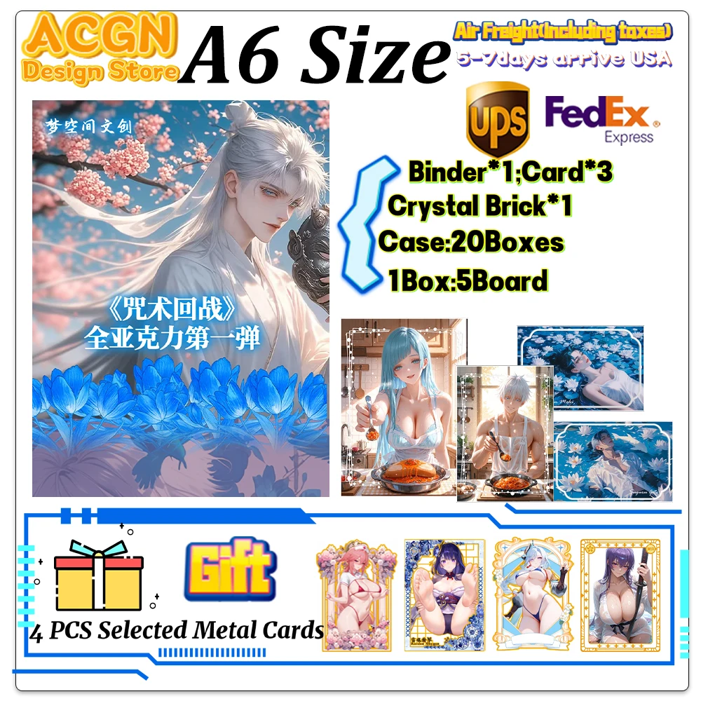 

Latest Dream Space Jujutsu Kaisen Acrylic Color Paper Artboard Trading Palying Master Set No Dupes Gojo Nanami ACG TCG Gift
