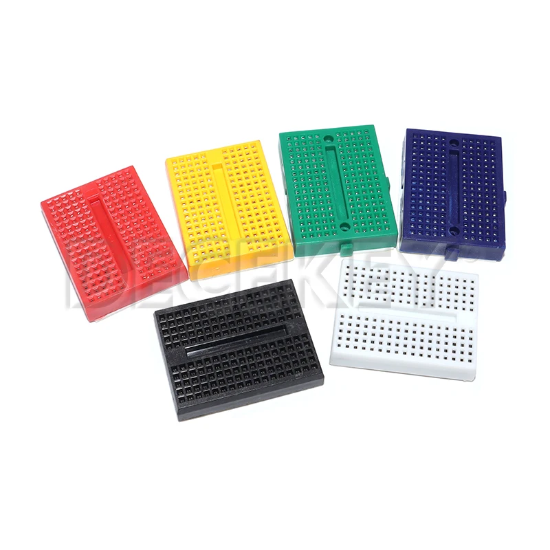 6 Pcs Mini Breadboard Kit with 170 Tie Points - Solderless SYB-170 Prototype PCB Bread Board for Arduino, Raspberry Pi, and More