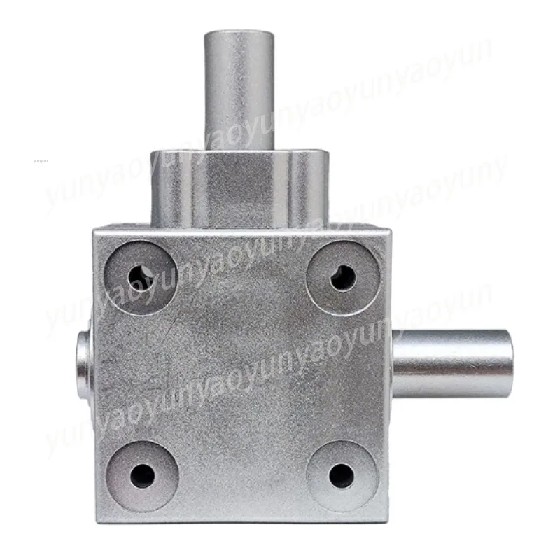 90 Degree Small Reversing Gearbox T Shape Three Output Shaft 2.5 Module 16 Tooth Bevel Drive Assembly