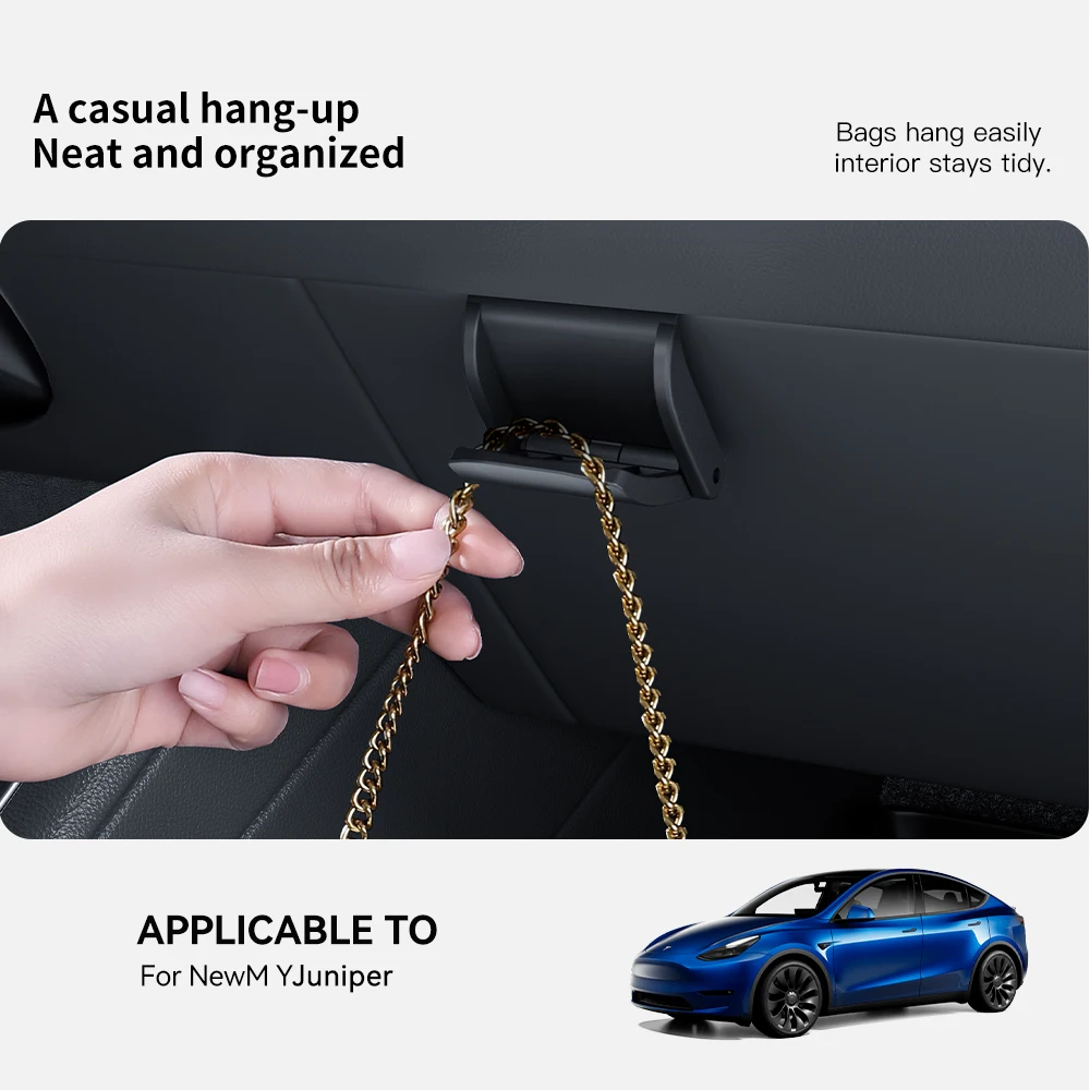 YZ For New Tesla Model 3/Y/YL Highland Juniper Glove box Car Hooks ABS Storage Holder Tesla Model 3 Car Dedicated  Accessories