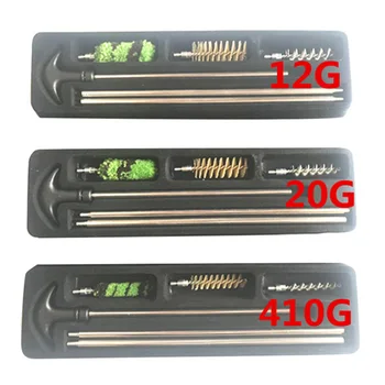 Gun Tube Cleaning Brush Tools for 12GA 16GA Gauge Caliber Gun Barrel Wipe Cleaner Tool Hunting Gun Guncleaning Kits Accessories