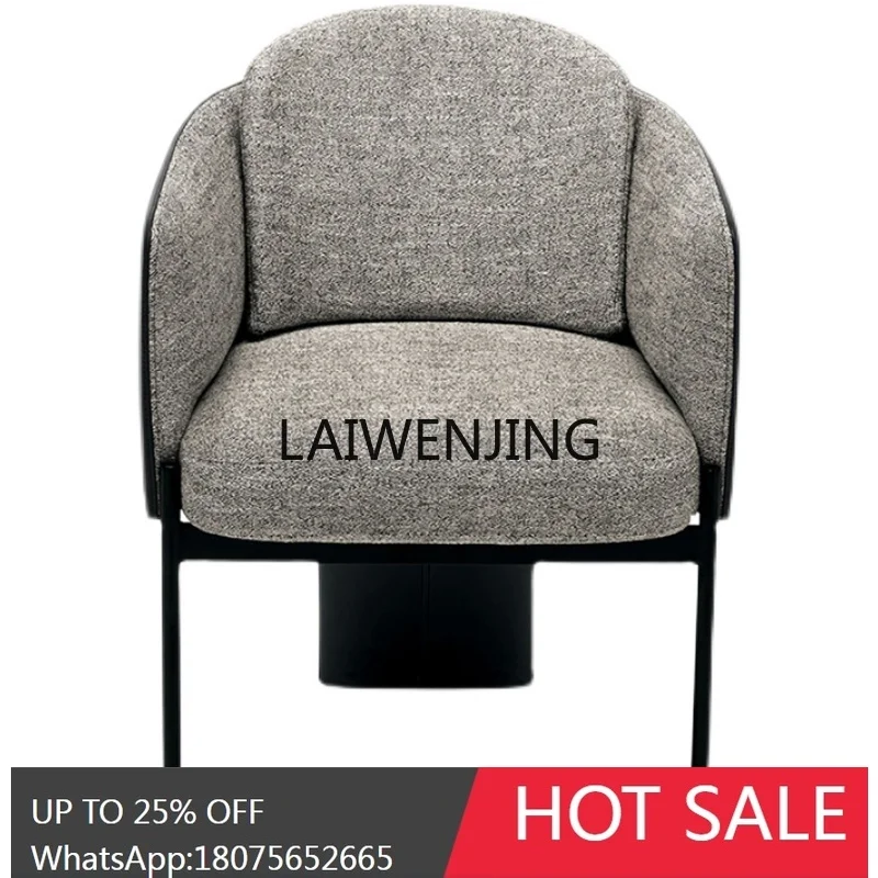 

Wrought iron single chair simple household fabric leisure sales office chair