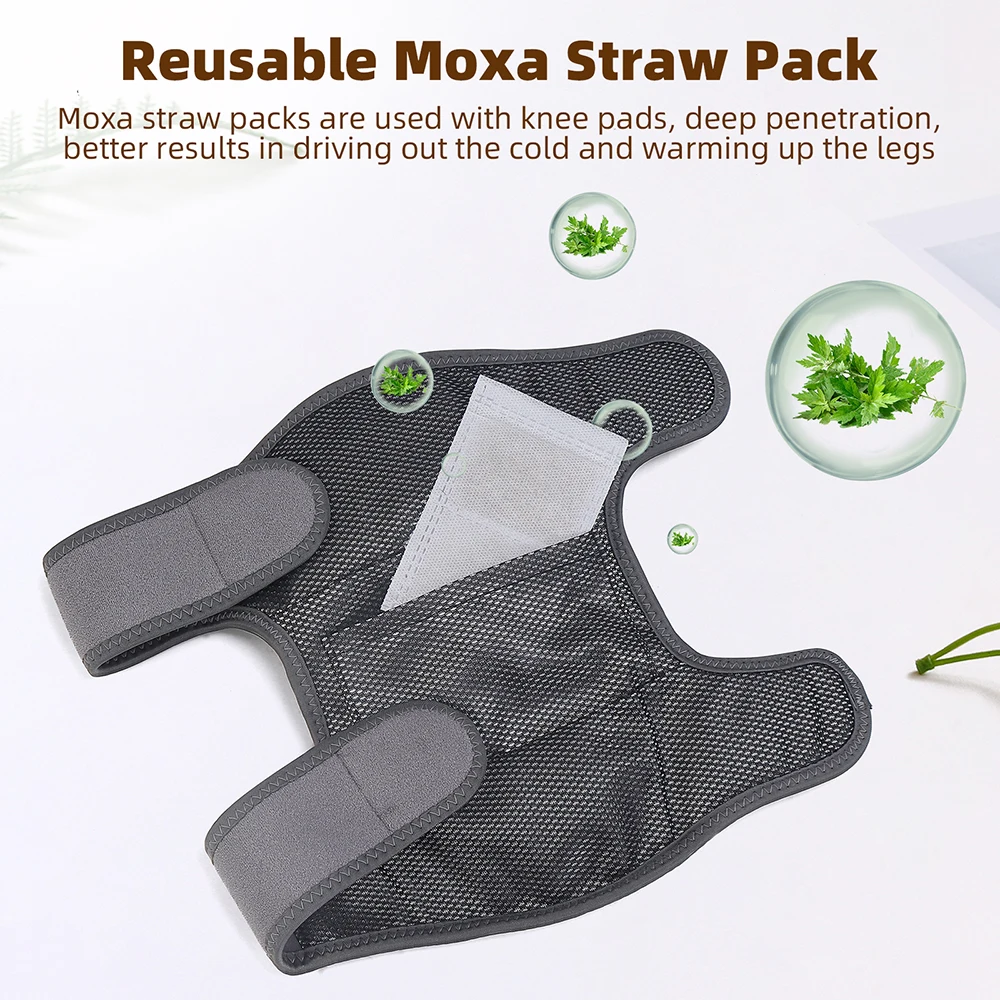 Foreverlily ساخنة جهاز تدليك الركب الاهتزاز الكهربائي الساق المشتركة الكتف دعامة كوع جهاز تدليك الاحترار مع حزام قابل للتعديل #5