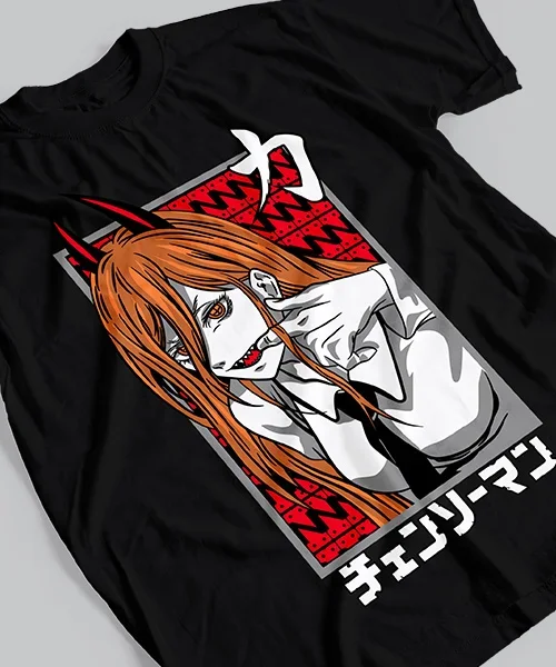 

Camiseta unisex Chainsaw Man Makima Power Cotton anime T-shirt