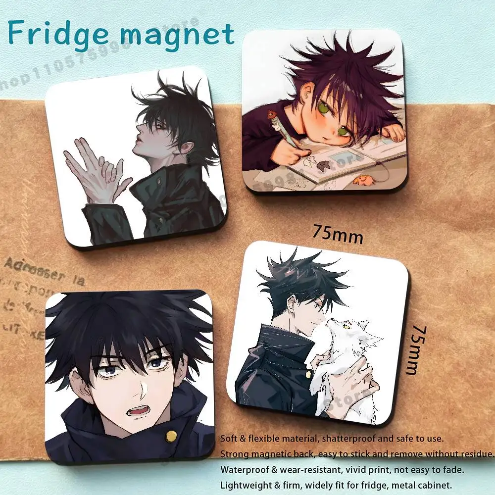 Cute Anime Fushiguro Megumi Cartoon Magnet Refrigerator Fridge Sticker for Home Decor DIY Wall Decor