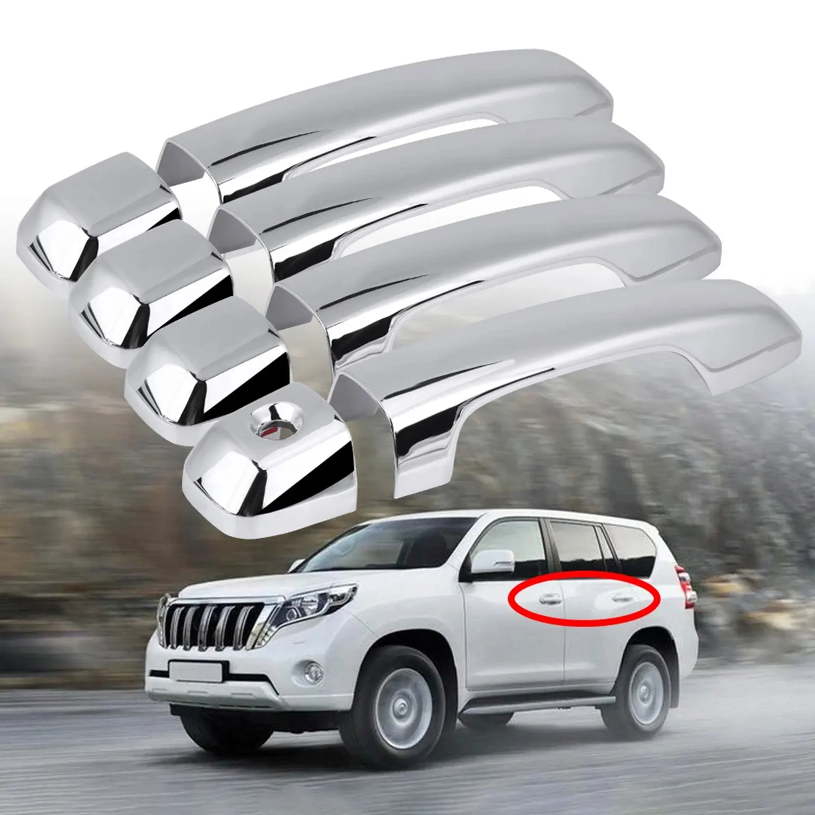 Side Door Handle Cover Multifunctional Door Handle Cover For Car Left Right Side