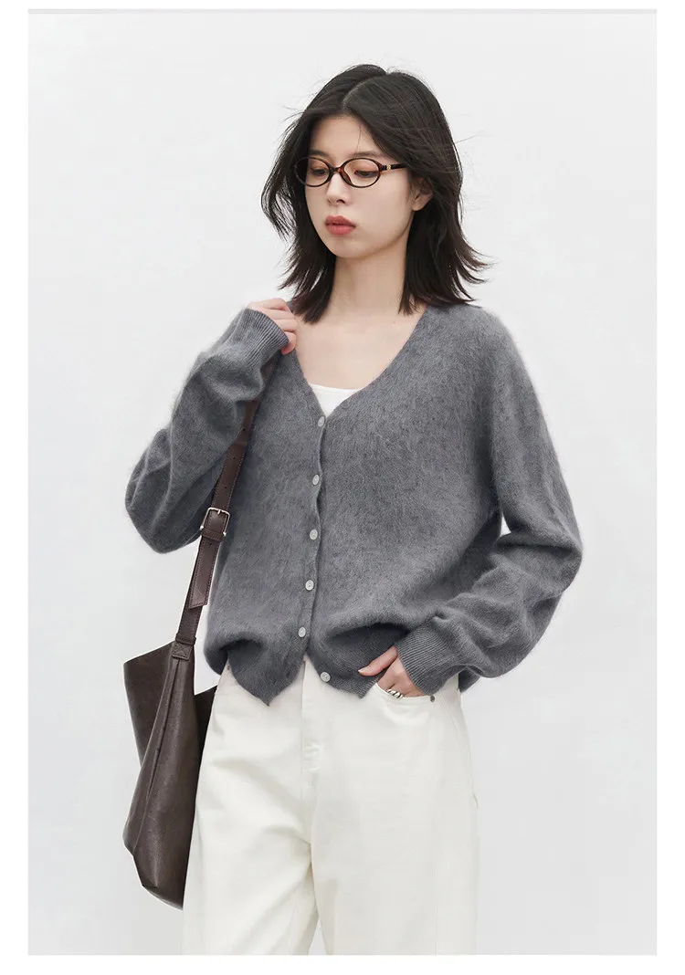 CHIC VEN Neue Damen-Strickjacke, locker geschnitten, lässig, V-Ausschnitt, einreihig, langärmeliges Oberteil, Retro-Strickpullover für Damen, Herbst Winter 2026 – Detail 20