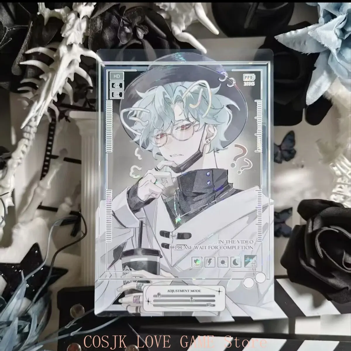 Game Genshin Impact Il Dottore The Doctor Anime Cosplay Transparent Card Collection Cards Fans Halloween Birthday Gift