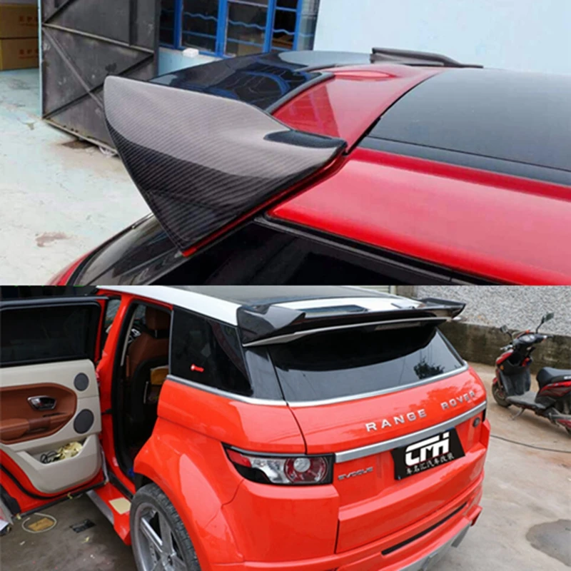 

Evoque Carbon Fiber Rear Window Mount Spoiler Evoque Roof Spoiler Wing Tuning Parts Accessaries Case For Land Rover 2011-2015