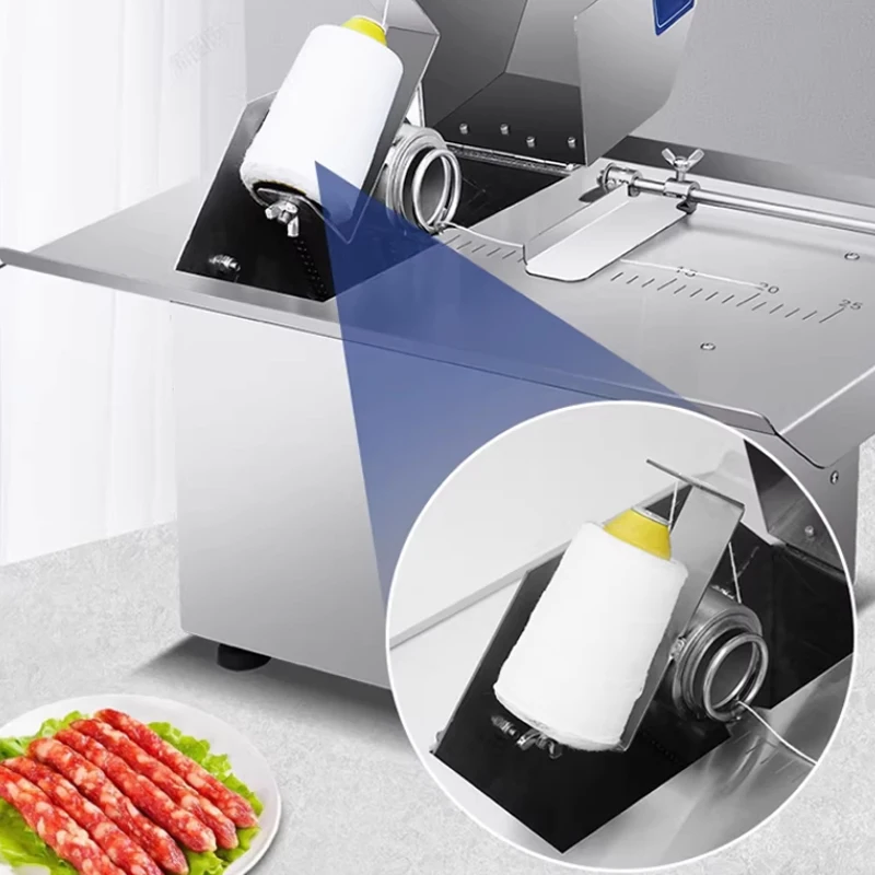 

Automatic Wire Tying Machine Stainless Steel Commercial Sausage Wire Tying Machine 220/110V Electric Sausage Twisting Machine