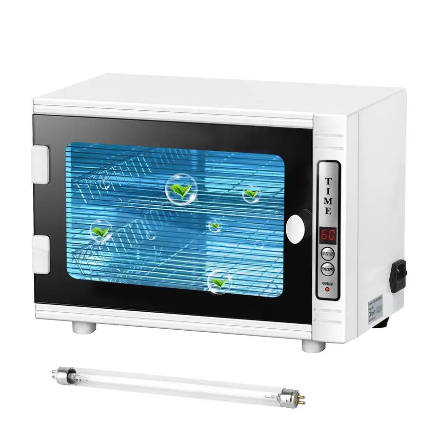 

Tool Cleaning Machine, 12L High Capacity MultiFunctional Nail Cleaner Box Manicure Tool Cleaning Cabinet Salon Equipment for Spa