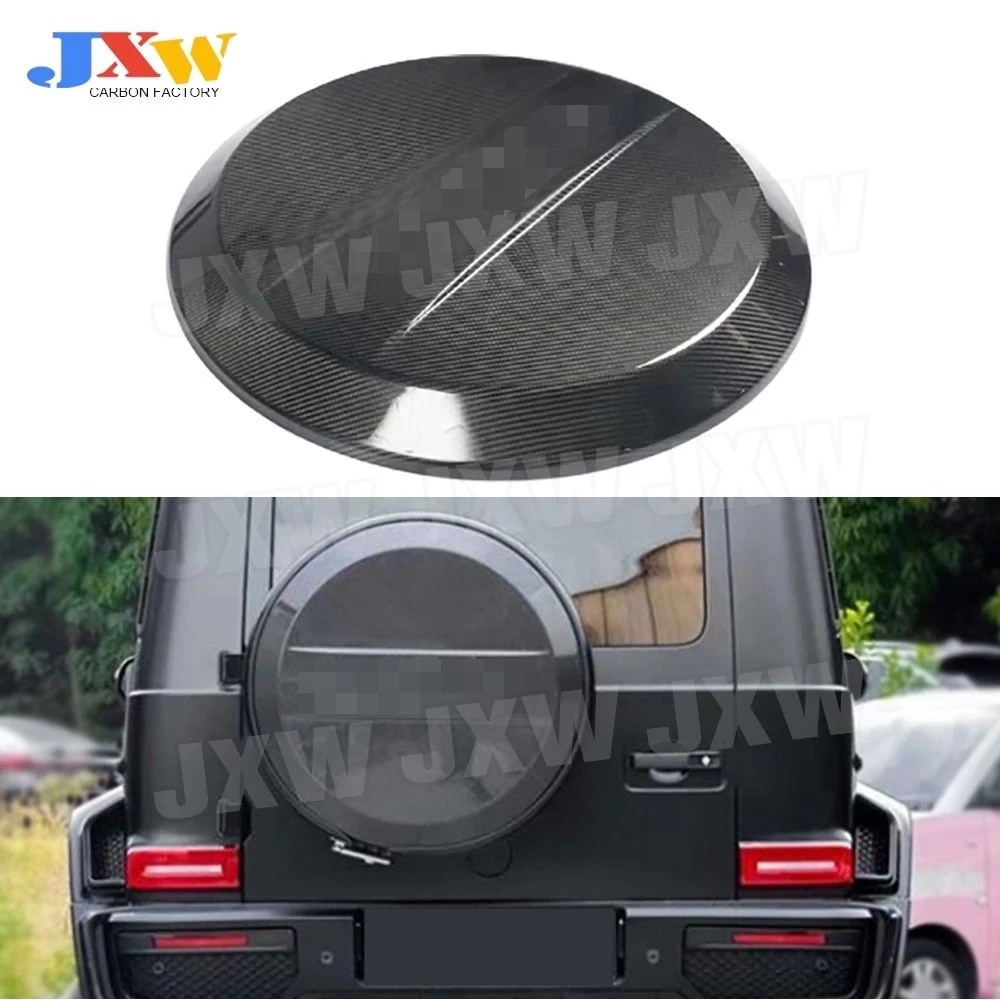 

Forged Carbon Fiber Car Body Kit Spare Wheel Tire Trim Cover Accessories for Mercedes Benz W464 G500 G550 G63 AMG 1998-2023