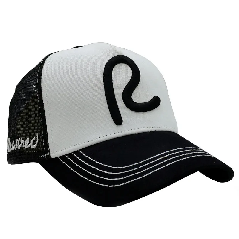 

R Letter 3D Embroidered Baseball Hat Women's Men's Snap Cap Sun Visor Hat Unisex Adjustable Cotton Racing Hat