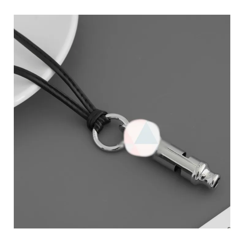 

* Home Spring and Summer Neutral Whistle Necklace Simple Niche Premium Adjustable Whistle Clavicle Chain Necklace
