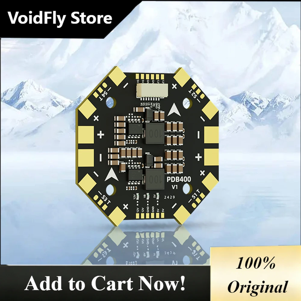 VoidFly Aocoda-RC PDB400 8S 400A PDB Power Distribution Board For RC FPV Racing Drones/Airplane Diy