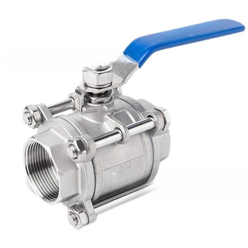

304 stainless steel three-piece ball valve 3pc internal thread wire port ball valve 316L valve switch Q11F-16P