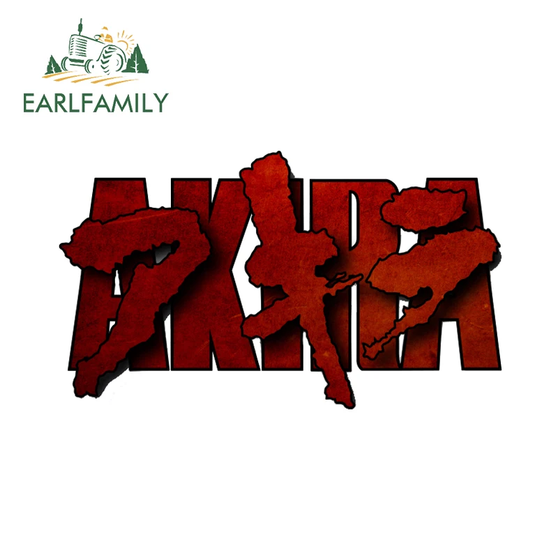 

EARLFAMILY 13cm x 7.6cm Akira Logo Decal Personality Slogan Black Red 3D Car Stickers Waterproof Windshield Styling Accessories