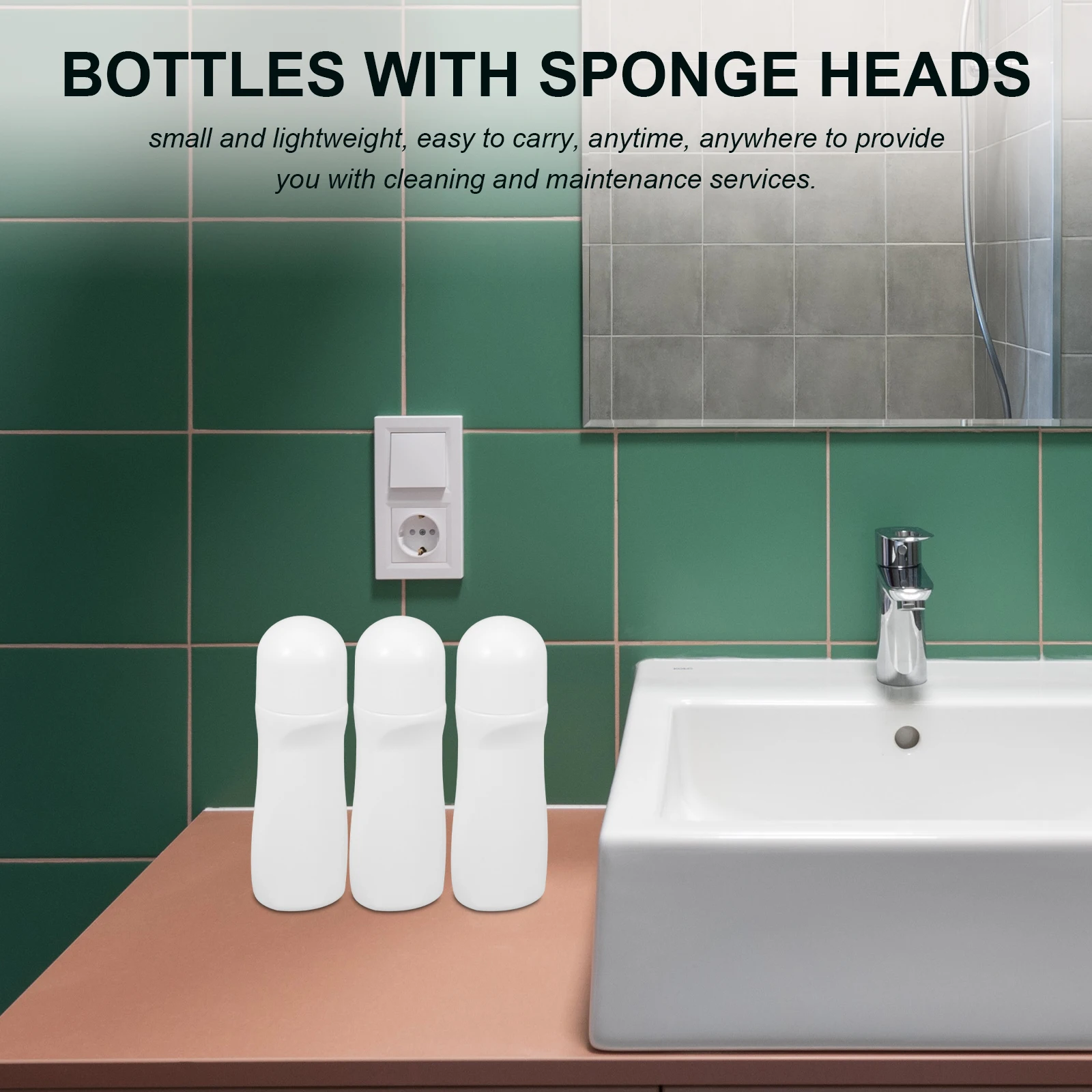 

6pcs Liniments Bottles 60Ml Sponge Head Applicator Bottles Refillable Small Empty Containers For Care Cleaner