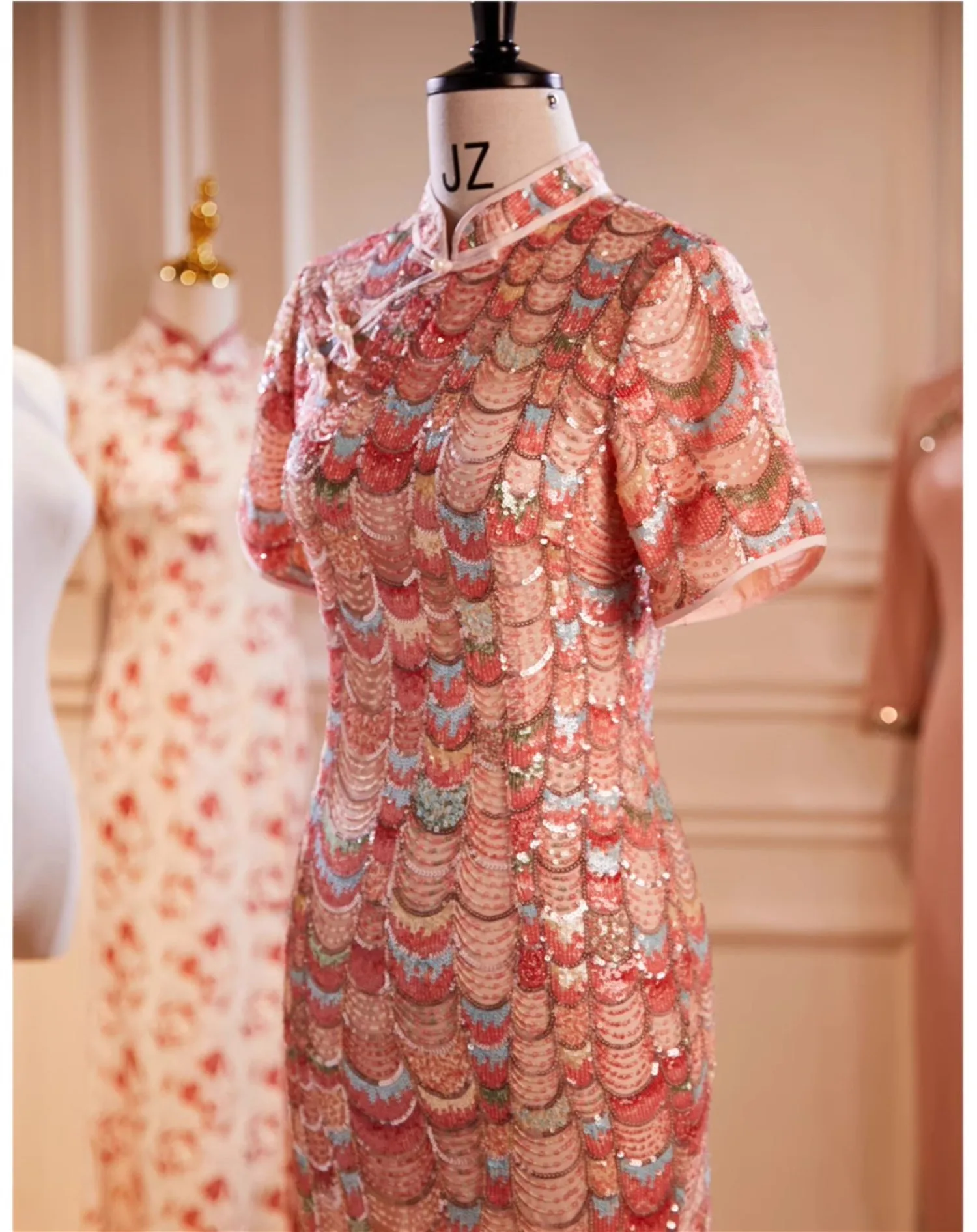 lingzhiwu Wedding Dress Cheongsam Dresses 2024 Summer Chinese Style Female Bride Vestidos New Arrival