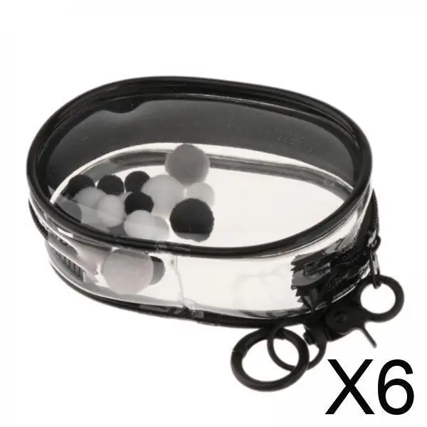 

Portable Miniature Doll Storage Bag Cotton Organizer Clear PVC Case for Collectible Figures Display