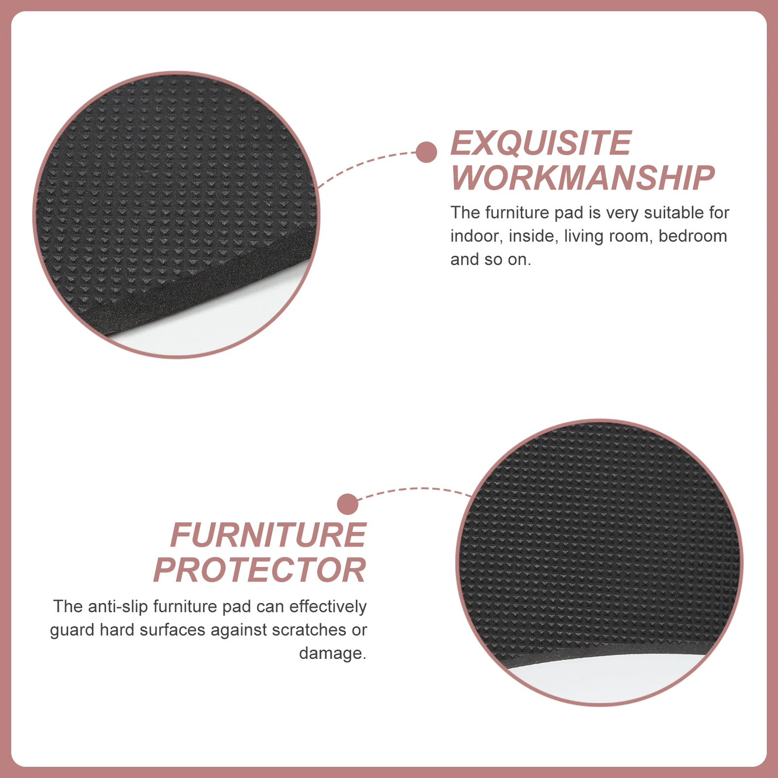 

Convenient Rubber Anti Slip Furniture Pads Non Skid Sofa Chair Protectors for Hardwood Floors Home Office Furniture Foot Pads