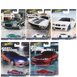 Hot Wheels Premium Fast and Furious Car Toy para Meninos, Liga 1:64, BMW, Toyota, Nissan, Silvia, Ford, Gran Torino, Mustang Boys, Brinquedos, Genuíno