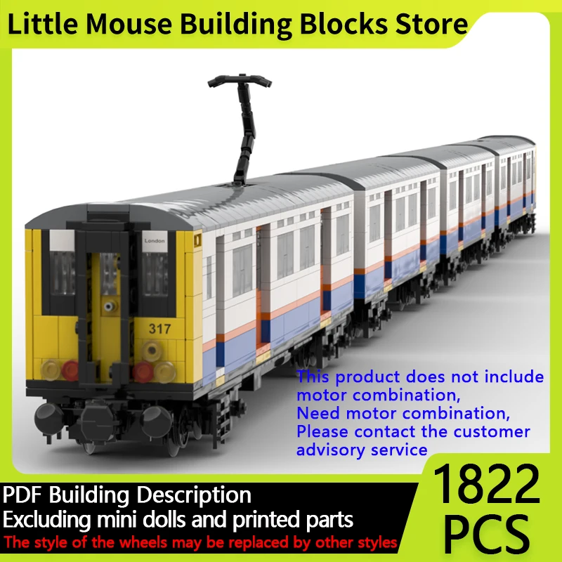 

City Car Model MOC Building Bricks Class 317 Electric Train Modular Technology Gifts Holiday Assemble Children Toys Suit