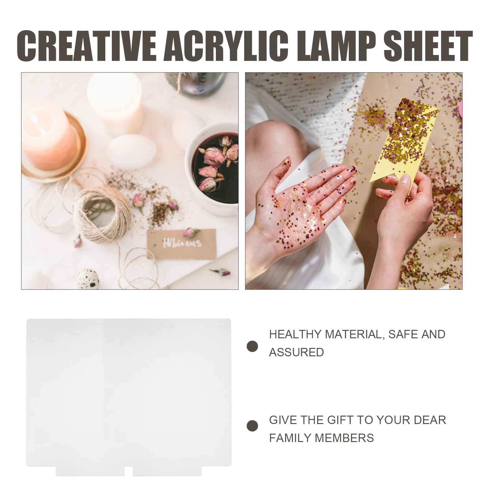 4 قطعة لوحة إضاءة LED من الأكريليك الأنيق مقاومة التآكل على المدى الطويل تستخدم ديكور المنزل لوحة إضاءة LED من الأكريليك الممتع بنفسك #5