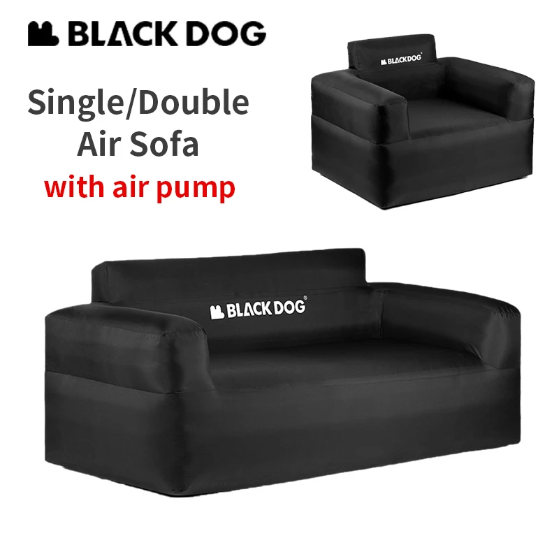 Naturehike BLACKDOG Air Sofa 1-2 Person Inflatable Chair Folding Beach Travel Seat Portable Lazy Sofa Air Pump Leisure Furniture