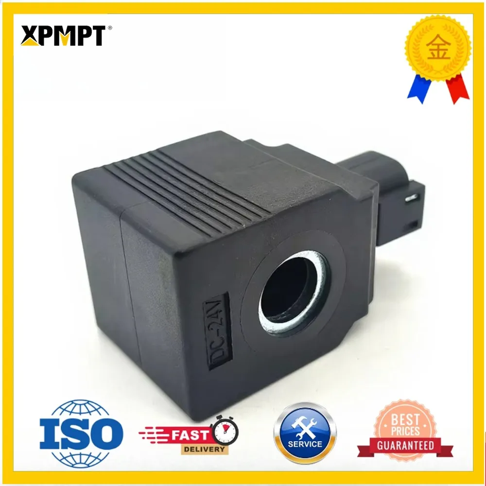 12/24V Solenoid Valve Coil 717/20309 for Excavator JS130 JS145 JS160 JS200 Spare Parts