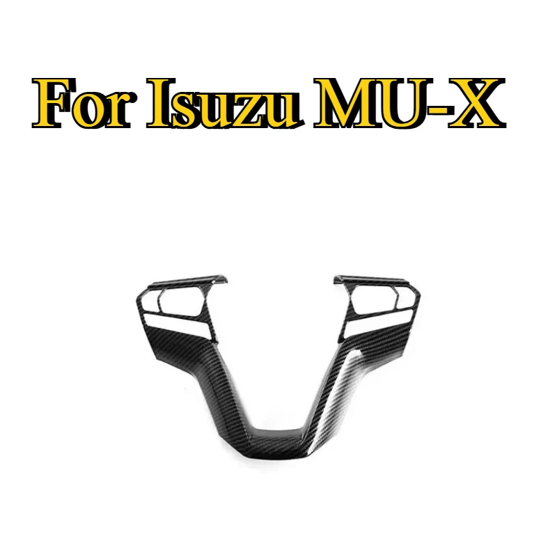 Fit for Isuzu MU-X Steering Wheel Sequined Decorative Frame Steering Wheel Button Trim Interior Patch Modification